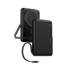 Porodo 10000Mah Power Bank Built-In Type-C & Stand - Black